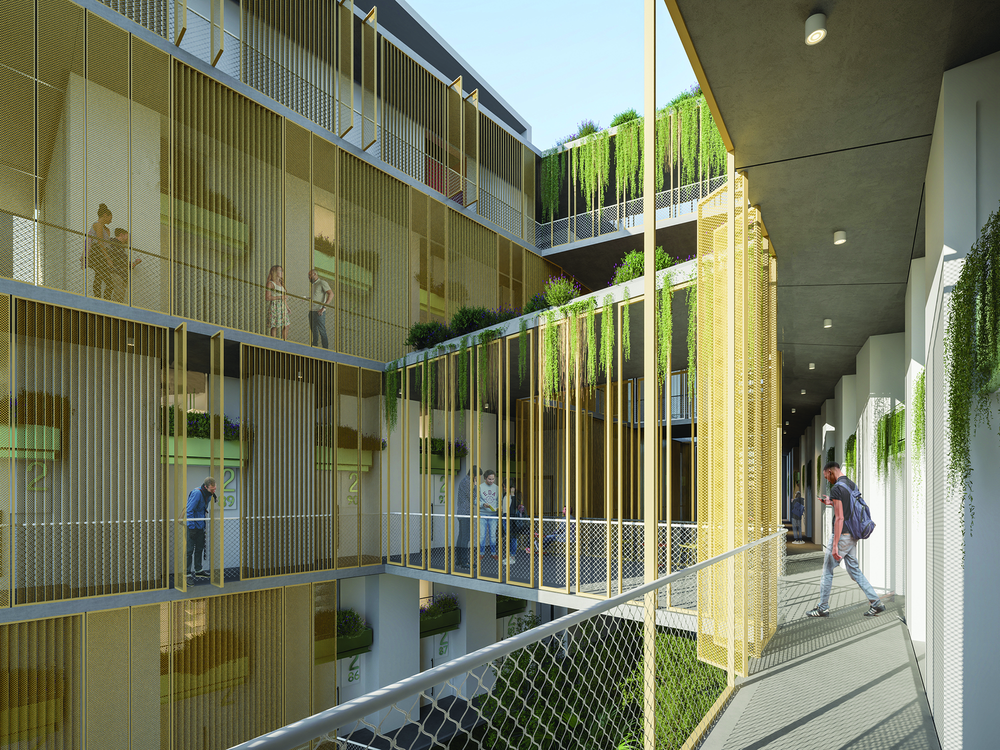 12. RENDER – UPPER CORRIDORS 12. RENDER - UPPER CORRIDORS